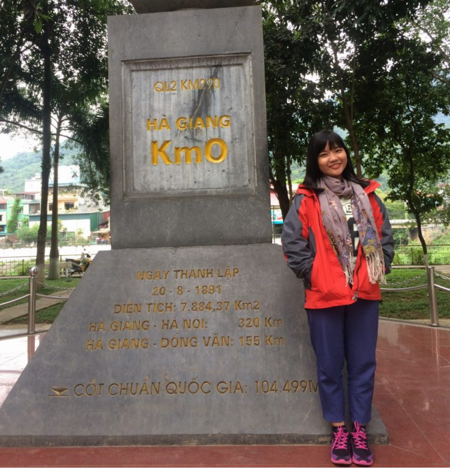 Check-in at Km 0 Ha Giang
